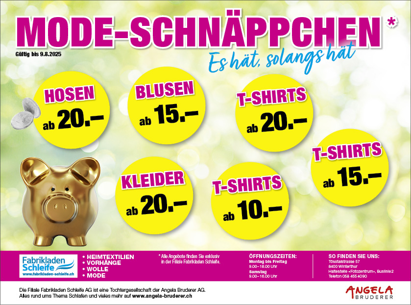 Mode-Schnäppchen